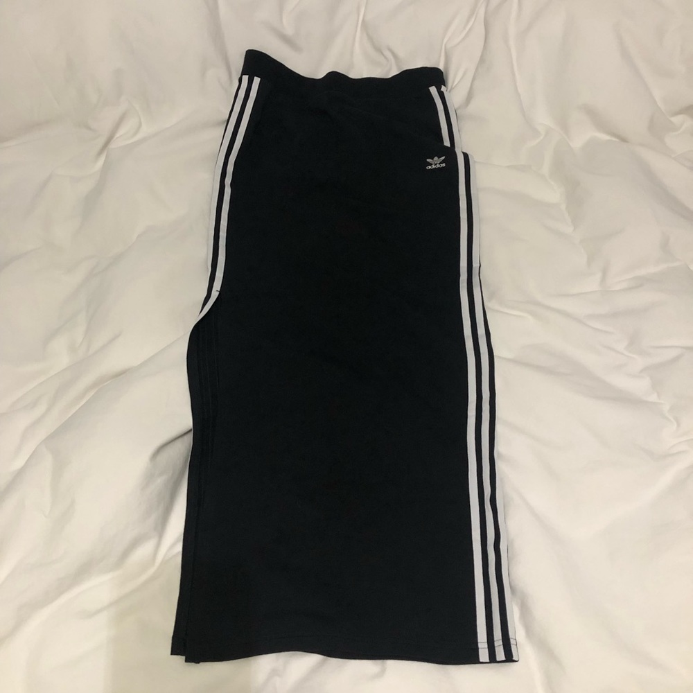 Adidas Originals 3-Stripes Split Maxi Skirt S